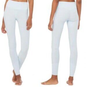 NWT Alo yoga High Waist, AloSoft Lounge Legging Powder Blue Heather XXS